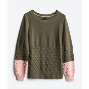 GOLDRAY Markie Diamond Stitch Pullover, Size M